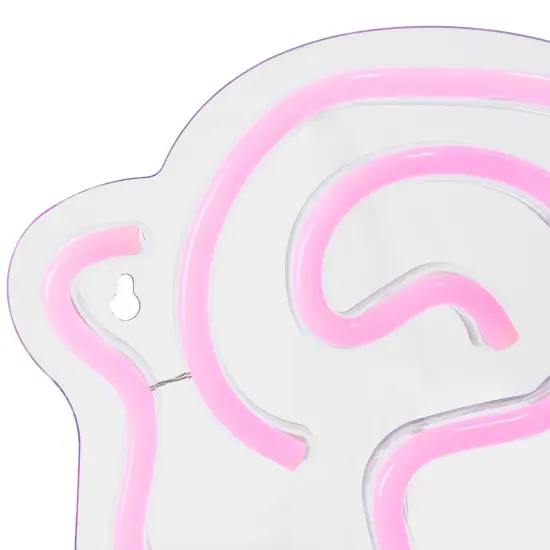 Northlight LED Blooming Rose Neon Lighted Wall Art - 15" Green {7}