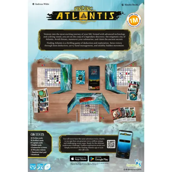 Finding Atlantis - Exploration & Deduction Game, Race to Discover the Lost City, Ages 14+ {3}