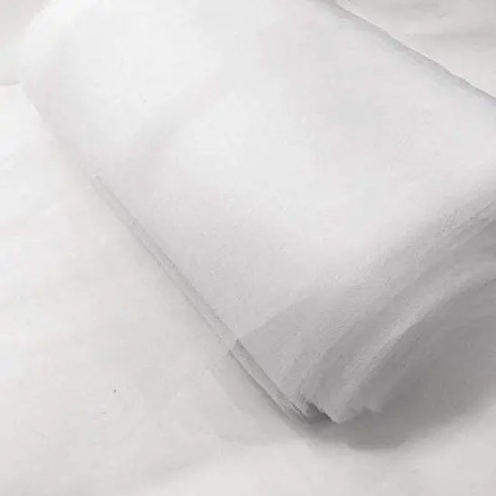 50 Yard Fine Diamond Mesh Tulle Fabric Bolt For Wedding Draping Backdrops DIY Crafts 108 inch Width White {1}