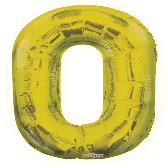 34" Numeral 0 Balloon - Gold, 1ct {1}