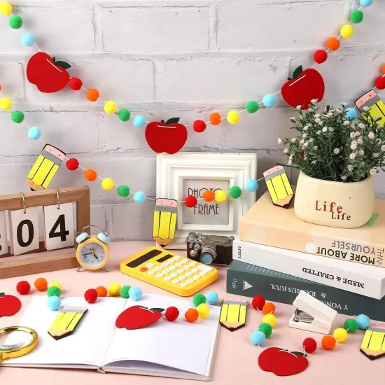 3 Pack Felt Ball Garland Back to School Party Decorations {2}