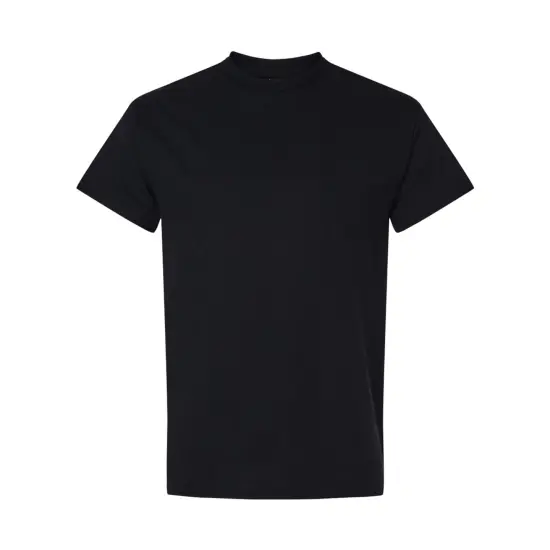 Durable Everyday T-Shirt Heavy Cotton Fabric with Relaxed Fit Black {1}