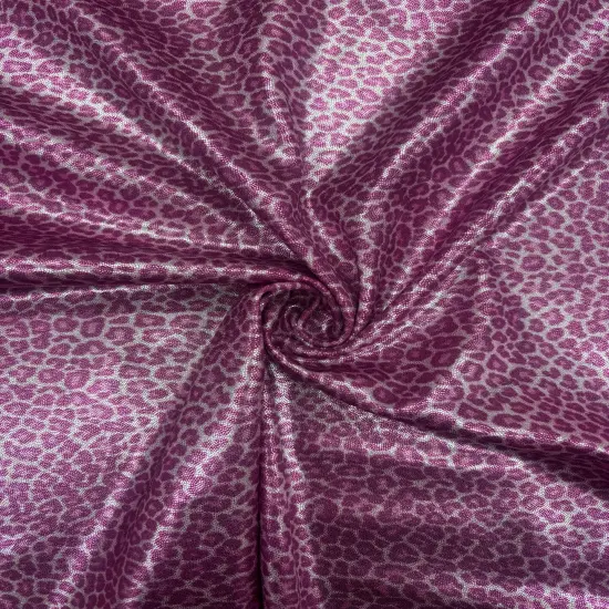 1 Yard Pink Cheetah Print Mystique Spandex Fabric for Dancewear Leggings Costumes Activewear (36" x 60")Inches Wide {1}