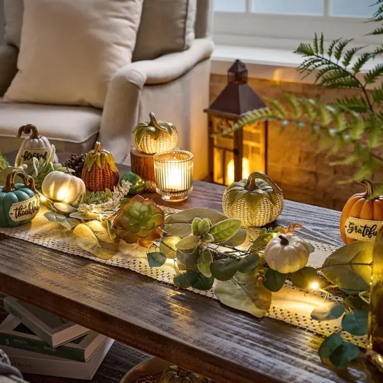 Fall Eucalyptus Leaves Garland {3}