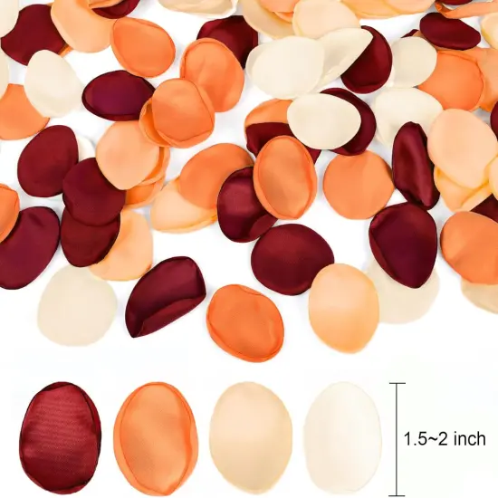 300pcs Artificial Flower Petals - Orange {4}