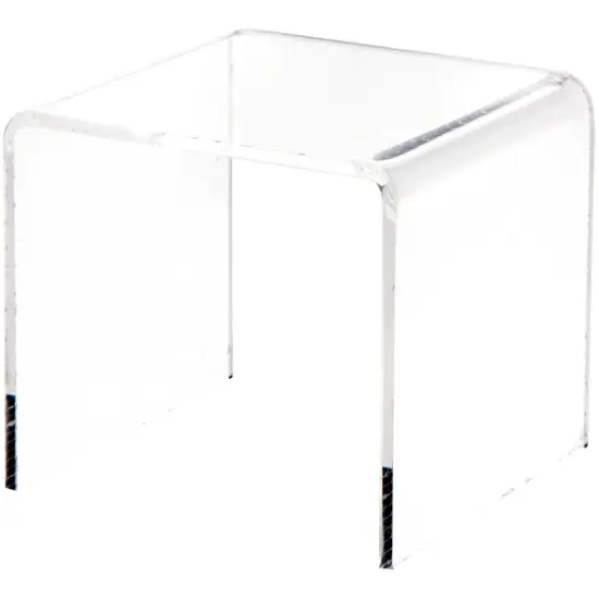 Plymor Clear Acrylic Square Display Riser, 3" H x 3" W x 3" D (1/8" thick) {1}