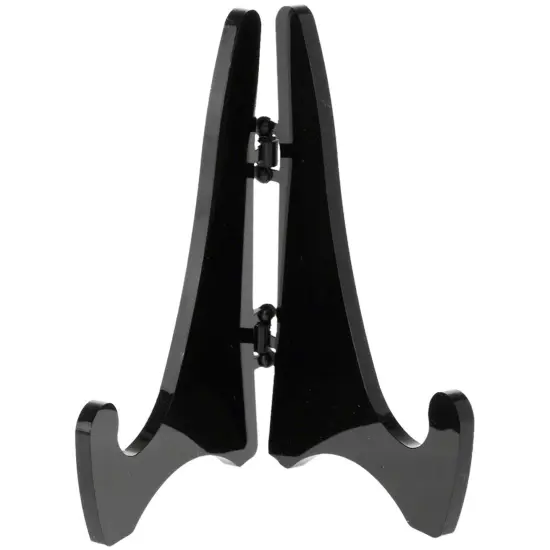 Plymor Black Acrylic Mini Adjustable Folding Display Easel, 2.875" H x 2.125" D {1}
