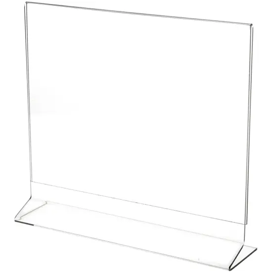 Plymor Clear Acrylic Sign Display / Literature Holder (Side-Load), 11" W x 8.5" H {1}