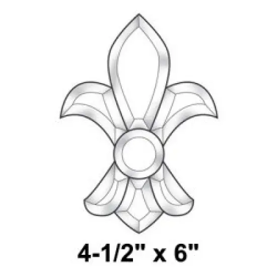 4-1/2" x 6" Exquisite Clear Glass Bevel Cluster EC616 {2}