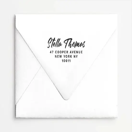 Address Stamp No. 19, Return Address {1}