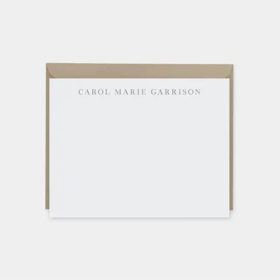 Classic Monogram Note Cards V {1}