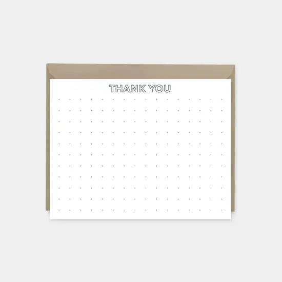 Microdot Grid Notecard Set, Square {3}