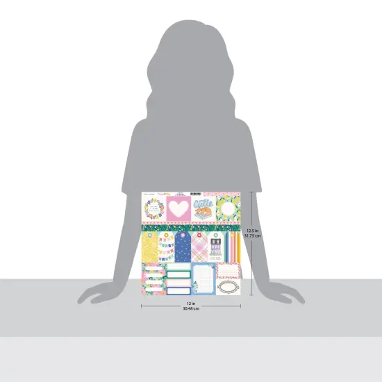 Pink Paislee Joyful Notes Double-Sided Cardstock 12"X12" {1}