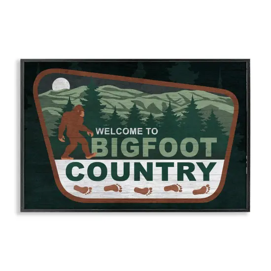 Stupell Industries Welcome Rustic Mythical Creature Framed Giclee Wall Art Design by Lauren Rader {1}