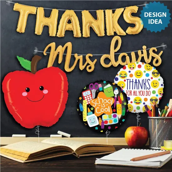 Betallic&reg; 26 Inch Produce Pals Apple Balloon {2}