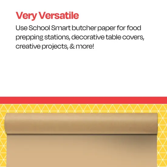 School Smart Butcher Kraft Paper Roll, 50 lbs, 36 Inches x 1000 Feet, Brown {5}