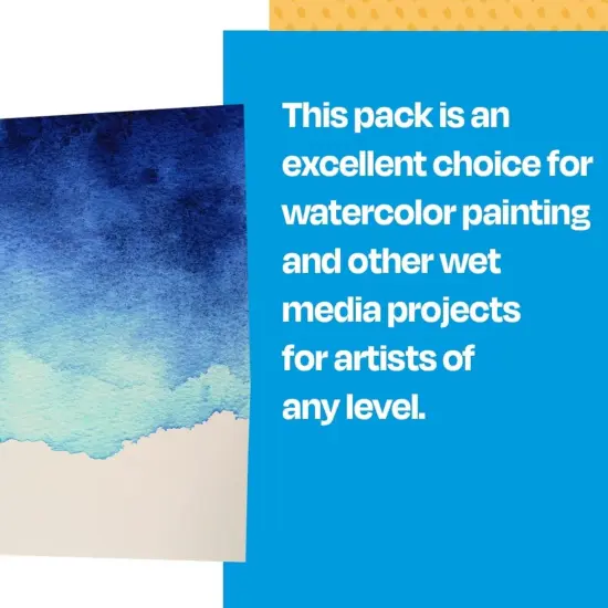 Sax Halifax Cold Press Watercolor Paper, 15 x 22 Inches, 90 lb, White, 100 Sheets {7}