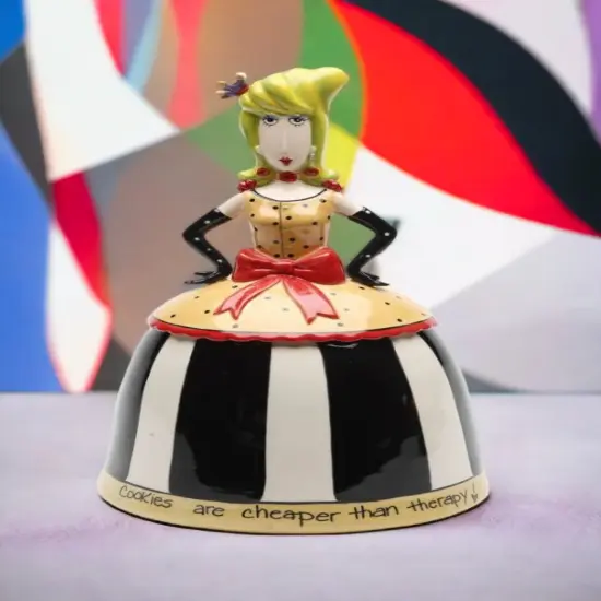 Cookies Are Cheaper Than Therapy Ceramic Cookie Jar, Home D&eacute;cor, Gift for Her, Mom, Friend, or Coworker, Kitchen D&eacute;cor {1}