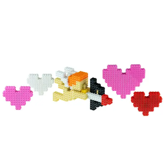 Strictly Briks 3D Building Bricks & Block Set, Valentine's Day Bow and Arrow, 96 Pieces, 100% Compatible with All Major Brands {4}