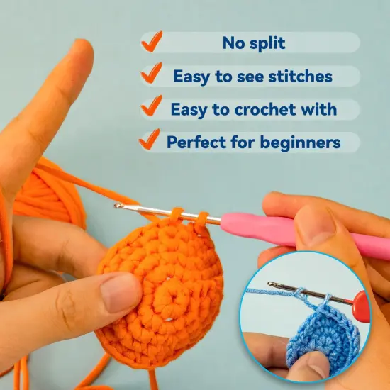 Beginner Crochet Kit, Crochet Kits for Kids and Adults, 3PCS Crochet Animal Kit for Beginners Include Videos Tutorials, Yarn, Eyes, Stuffing, Crochet Hook - Boys and Girls Birthdays Gift {5}