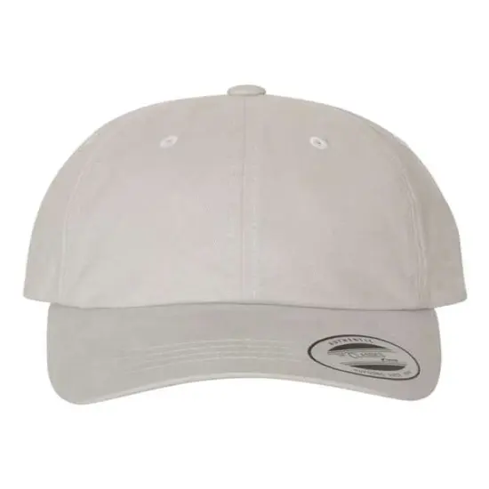 YP Classics&reg; Peached Cotton Twill Dad Hat Light Grey {1}