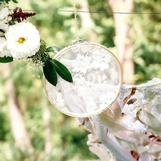 Caydo 6 Pieces Embroidery Hoop Set Circle Cross Stitch Hoop Ring 4 inch to 10 inch for Embroidery and Cross Stitch {4}