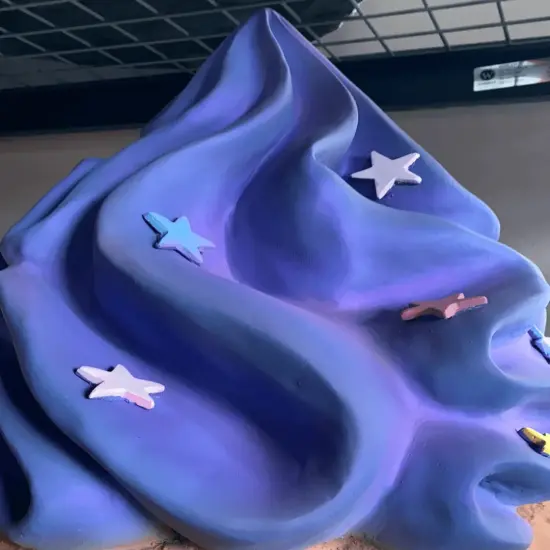 Purple Cupcake With Stars Over Sized Statue {4}