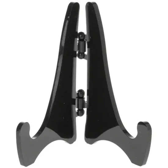 Plymor Black Acrylic Mini Adjustable Folding Display Easel, 2.125" H x 1.625" D {2}