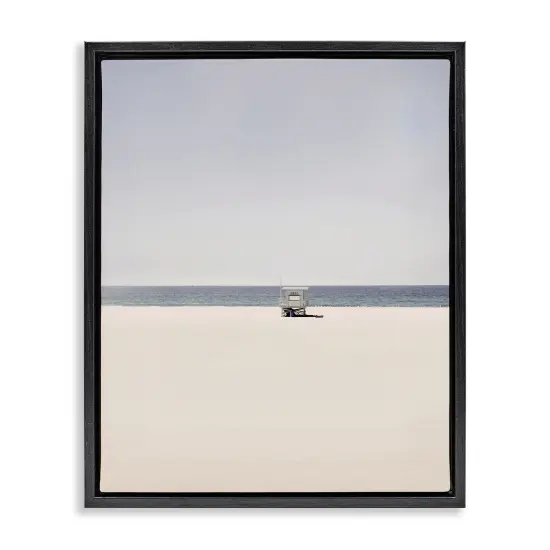 Stupell Industries Distant California Beach Hut Floating Frame Design by Gemma Bardot {1}