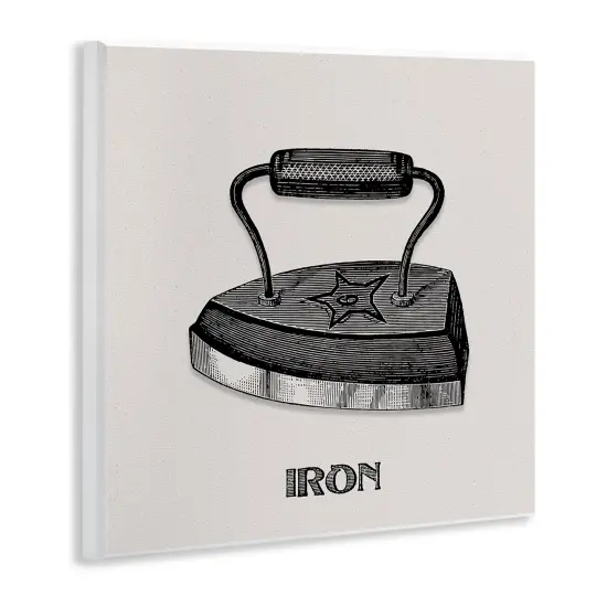 Stupell Industries Antique Laundry Iron Wall Plaque Design by Val Rhodes {3}