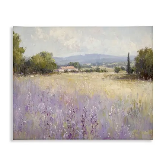 Stupell Industries Lavender Farmland Meadow Canvas Design by Petal Prints Design {1}