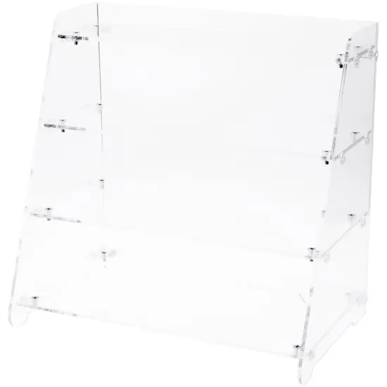Plymor Clear Acrylic Straight Front 4-Shelf Display Unit {2}