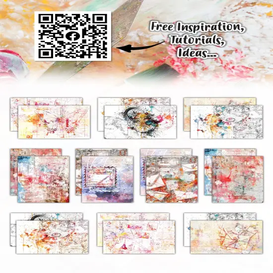 AALL And Create Design Double-Sided Cardstock A5 10/Pkg -Colourful Correspondence {3}