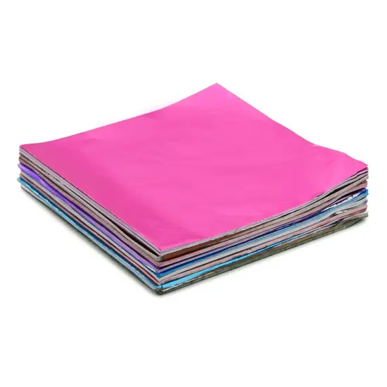 Aluminum Foil Wrappers for Candy and Chocolate (4 In, 10 Colors, 1000 Sheets) Multicolor {6}