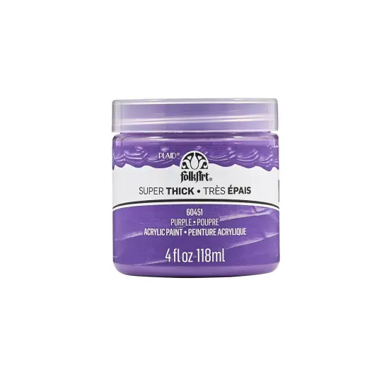 FolkArt Super Thick Acrylic Paint Purple 4 oz {1}
