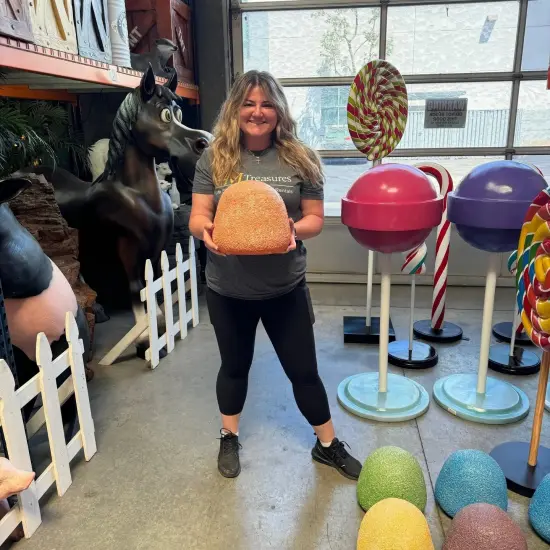 Orange Gum Drop Over Sized Candy Statue {3}