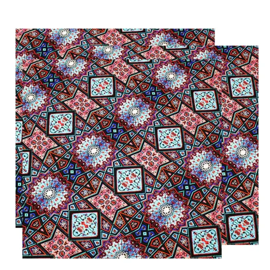 Geometric Kaleidoscope Printed Spandex {3}