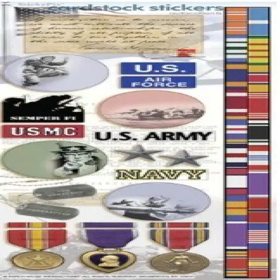Paper House Military Cardstock Stickers {1}