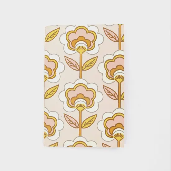 Soft Cover Off white/Orange Handmade Paper Notebook - Pack of 5, 6 X 4 Inch {4}