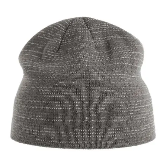 Atlantis Headwear&reg; Sustainable Reflective Beani Dark Grey {2}