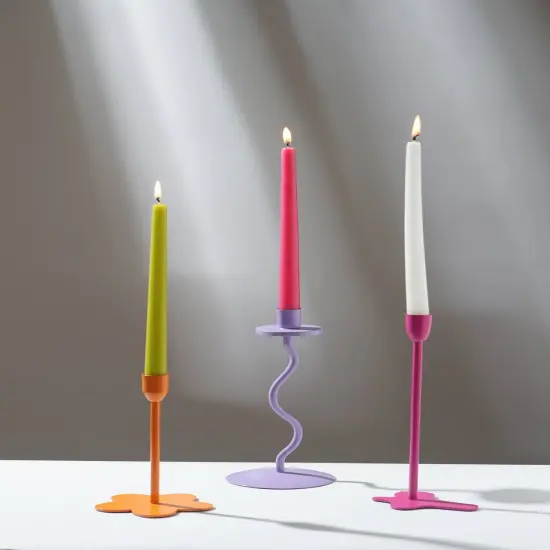 Fun Fusion Candle Holder Pink {6}