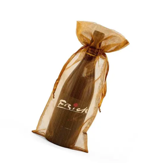 Luxe Brushed Organza Wine Bag 6 1/2" x 15" {4}