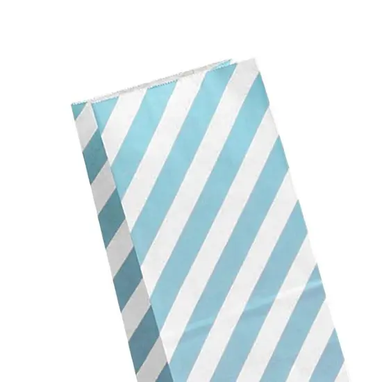 Diagonal Stripe SOS Bags 3 5/8'' x 2 1/4'' x 7'' {5}