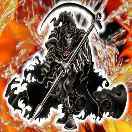 Grim Reaper with background Edible Icing Sheets- Assorted Image Cake Toppers-Frosting Sheets- Cookies- Cupcake Toppers {7}