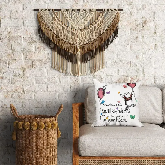 Friendship Gifts for Women Friends, Women, Girls, BFF, Besties, Smallest Things Quotes Throw Pillow Cover Cute Pillow Case Linen {2}