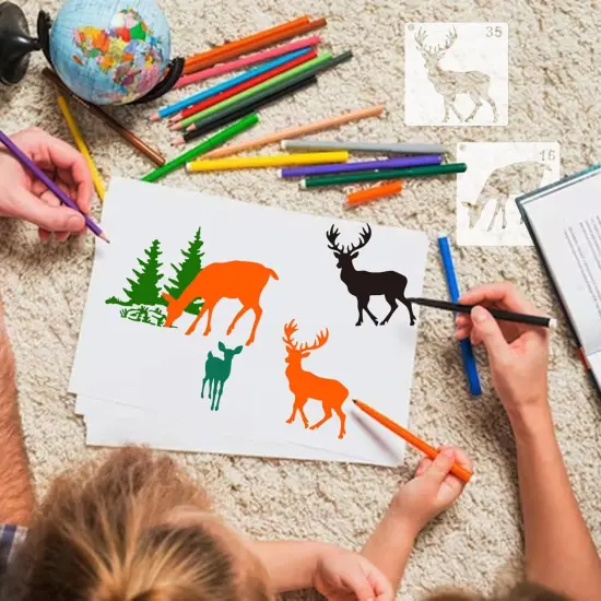 35 Pack Deer Stencils {2}
