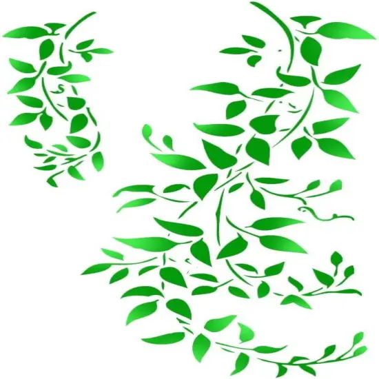 A4 Tree Vine Leaves Stencil - 8.3 x 11.7 Inch {5}