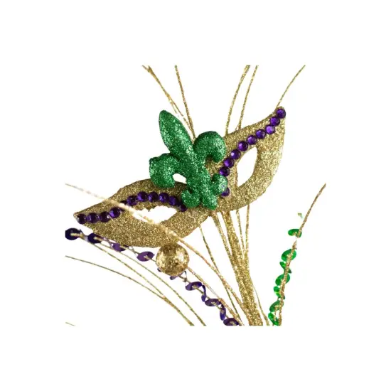 30" Mardi Gras Masks & Balls Spray {3}