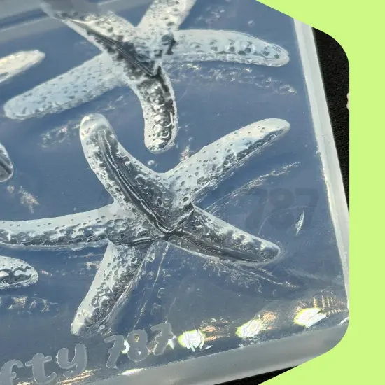 Starfish 2D Silicone Mold, Jewelry Silicone Mold Resin Mold (D15) {4}