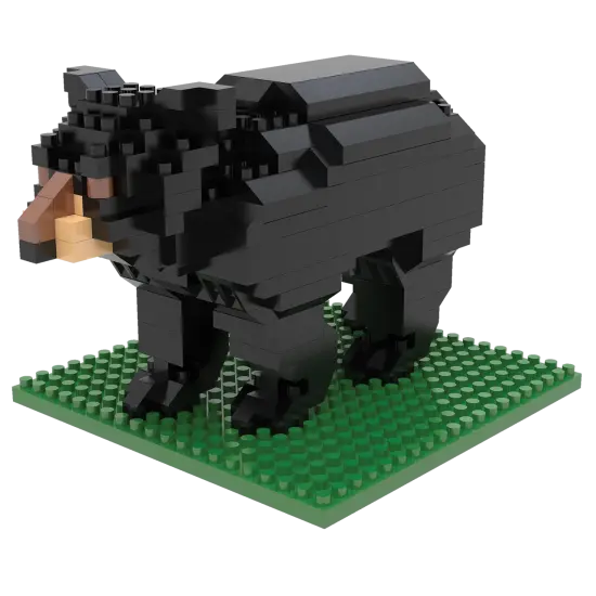 Mini Building Blocks - Black Bear {2}